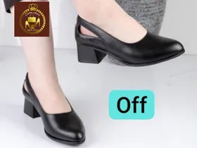 کفش اداری کارمندی و مجلسی طبی زنانه پاشنه‌دار مدل باران