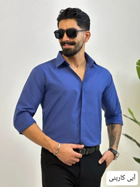 پیراهن مردانه پارچه ای ساده_کد4502