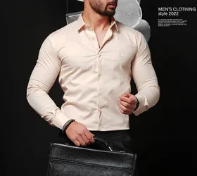 پیراهن ساده مردانه Polo رنگ کرمی