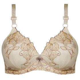 سوتین زنانه بدون فنر رنگ کرم مدل 5269-A19