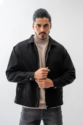 جکت جیب‌دار کتان مردانه