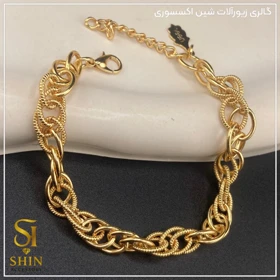 دستبند زنانه استیل دوپیو کد dzd27