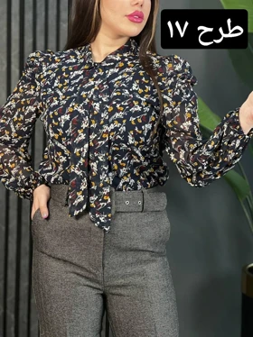 شومیز آستین پف کد 1767