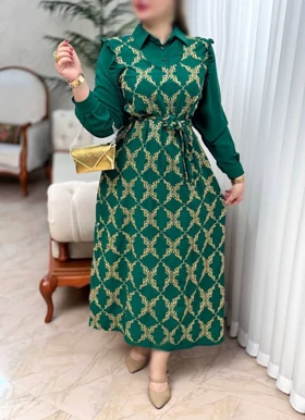 پیراهن طلاکوب پروانه کد 50207