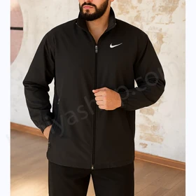 کاپشن مردانه نایکی مشکی ضد آب مدل سانتانا با آستر داخلی