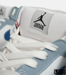 کفش کتانی مردانه و زنانه ساق‌دار سفید فیلی NIKE jordan 1