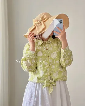 شومیز باتیک سبز