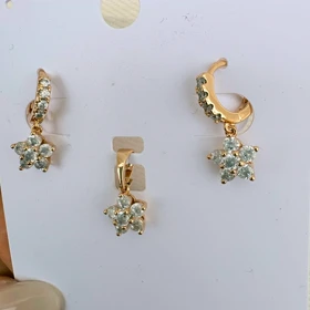 نیم ست ستاره نگینی ژوپینگ بدون زنجیر