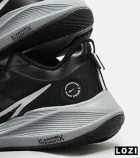 کفش کتانی مردانه مشکی طوسی NIKE AIR zoomx