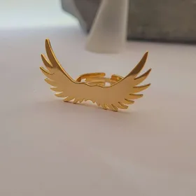 انگشتر استیل طرح بال فرشته
