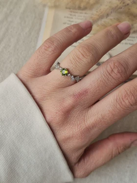 انگشتر جواهری فری سایز بیضی قلبی دایره