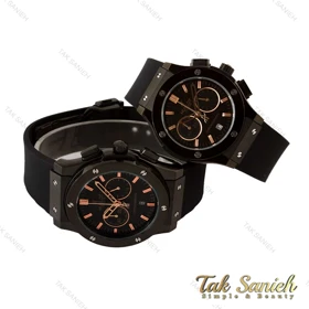 ساعت هابلوت ست سه موتوره مشکی Hublot-4407-S