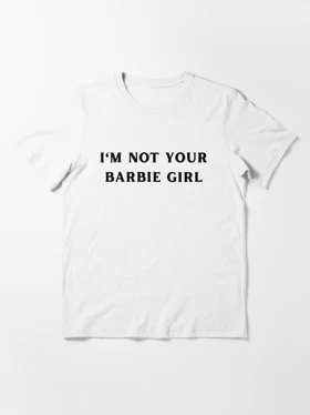 تیشرت لانگ دخترانه Barbie | تیشرت لانگ دخترانه باربی طرح i´m not your Barbie کد 141906