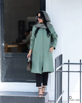 مانتو زنانه بلند تابستانه مدل آنیسا مدل آنیسا کد 1651 (ضمانت اصالت)