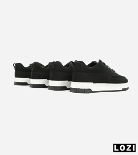 کتانی مردانه مشکی سفید PULL&BEAR