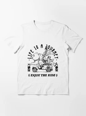 تیشرت انیمه Gintama گینتاما Life is a Journey, Enjoy The Ride کد 186589
