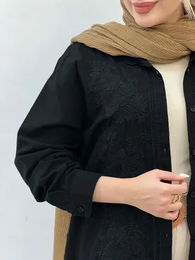 مانتو گلدوزی ترگل