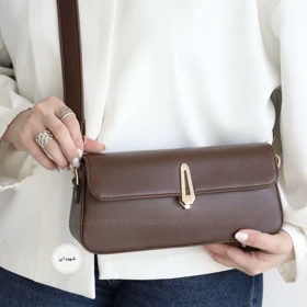 کیف زنانه مجلسی مدل منار (قهوه ای)