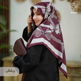 روسری ابریشم کجراه پاپیون
