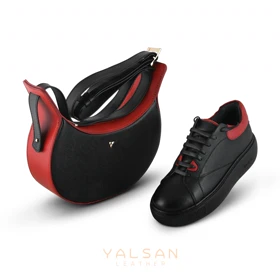 ست کیف و کفش زنانه چرم یلسان مدل رامیلا کد 961-ATRIN-HRM