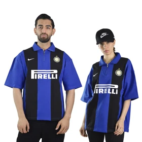 پولوشرت نیم زیپ اسپرت اینتر میلان مدل ZRA-Nike-4B0283 آبی