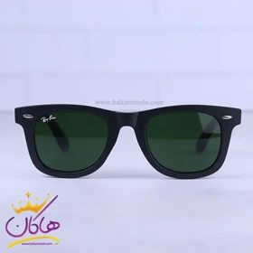 عینک آفتابی ری بن زنانه مشکی شیشه سبز RB R2140/4S