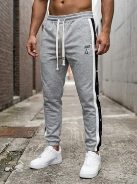 شلوار جاگر طوسی ملاتژ مدل 7 دمپاگتر * فوق‌العاده شیک و با کیفیت بالا