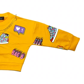 سویشرت دخترانه مدل کراپ کد 224