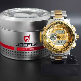 ساعت مچی مردانه جوفاکس، جی فوکس Joefox 1730G دو زمانه و دو موتوره