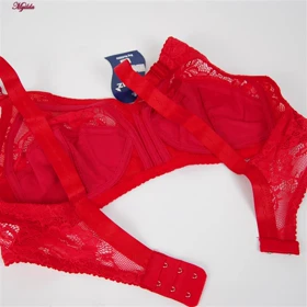 سوتین زنانه پانیذ قرمز کد 66324-1