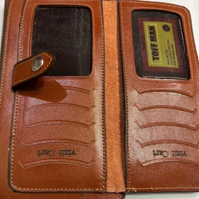 کیف پول مردانه چرم طبیعی MILANO کد 2063