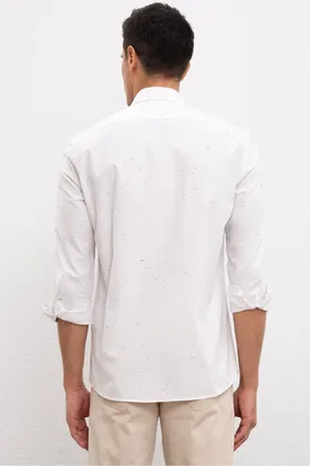 پیراهن سفید مردانه G081SZ004.000.901481