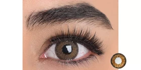 لنز رنگی فصلی سولکو کوینز توینز Soleko Queens Twins (Spice (قهوه ای دورمشکی))