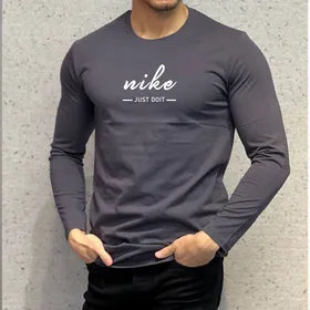 تیشرت استین بلند بلوز نایک NIKE رنگ نوک مدادی
