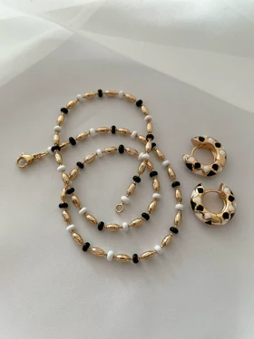 گردنبند و گوشواره میناکاری ژوپینگ