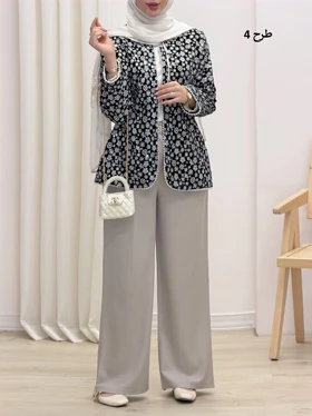 4071-کت و شلوار مزونی نارسیس