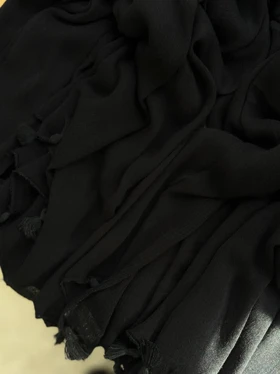 1193- شال مشکی فلورانس