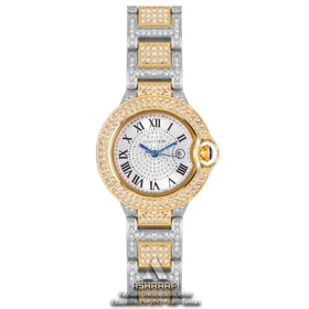 ساعت زنانه کارتیه Cartier Ballon Bleu Full Diamond-28