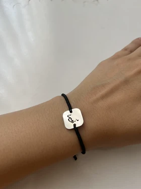 دستبند استیل نور بند بافت