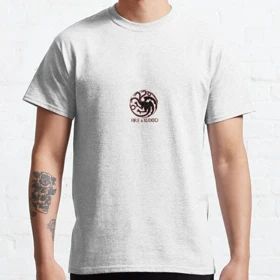 تیشرت house of the dragon طرح House Targaryen logo Classic T-Shirt کد 195930