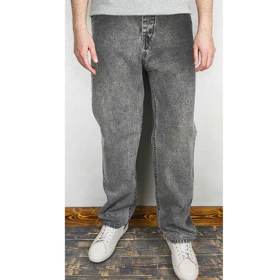 شلوار بگ جین مردانه طوسی BERSHKA