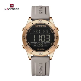 ساعت مچی مردانه نیوی فورس NF7111 طوسی بدنه رزگلد مدل m-10431