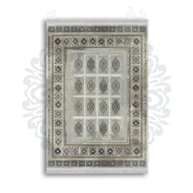 *جدید* فرشینه از جنس پارچه شانل مخمل ترک طرح فانتزی برند دفه کد 696