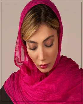 شال چروک پلیسه ابریشم