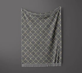 شال مبل ریش دار sofa shawl 80
