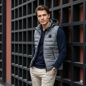 پافر ضد آب کلاه زیپی