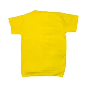 ست تیشرت آستین کوتاه و شلوار دخترانه مدل اسب تک شاخ PJ1150 رنگ زرد