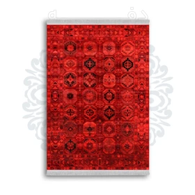 *جدید* فرشینه از جنس پارچه شانل مخمل ترک طرح فانتزی برند دفه کد 564