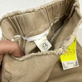 شلوار دخترانه بوت کات کتان کش اورجینال