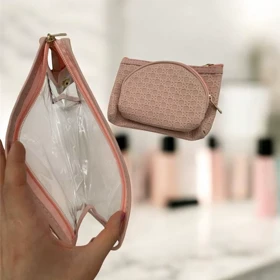 کیف لوازم آرایش و اکسسوری سه تایی در چهار رنگ